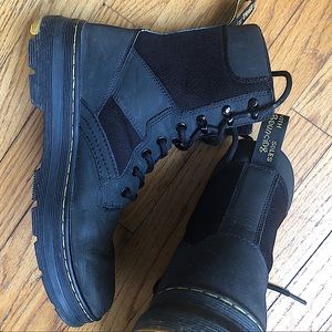 Dr Martens Iowa Boot Black Canvas Blend Combat